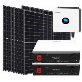 Kit fotovoltaico Off Grid 6000-8100W Growatt Dyness accumulo 10.24kWh Baita Casa Kit anti Lockdown Energetico