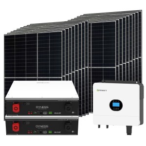 Kit fotovoltaico Off Grid 6000-8100W Growatt Dyness accumulo 10.24kWh Baita Casa Kit anti Lockdown Energetico