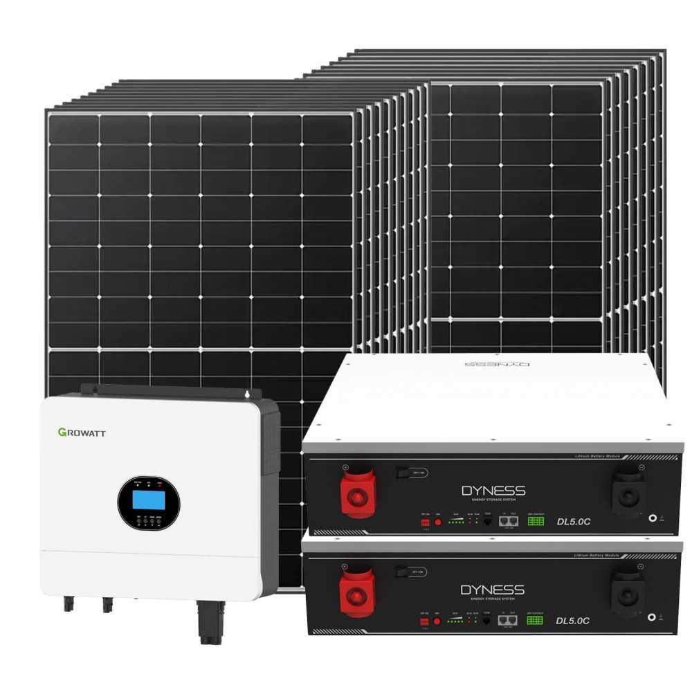 Growatt Dyness 6000-8100W Off Grid Photovoltaic Kit with 10.24kWh Storage for Home Cabin Anti-Lockdown Energy Kit