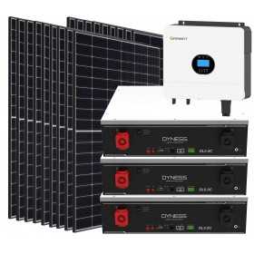 Kit fotovoltaico Off Grid 6000-8100W Growatt Dyness accumulo 15.36kWh Baita Casa Kit anti Lockdown Energetico