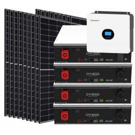 Kit fotovoltaico Off Grid 6000-8100W Growatt Dyness accumulo 20.48kWh Baita Casa Kit anti Lockdown Energetico