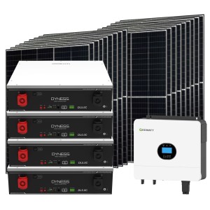 Kit fotovoltaico Off Grid 6000-8100W Growatt Dyness accumulo 20.48kWh Baita Casa Kit anti Lockdown Energetico