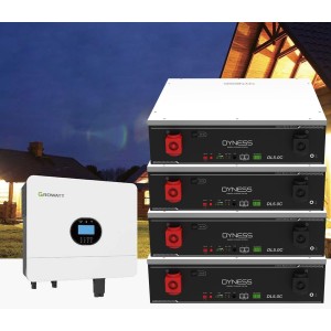 Growatt Dyness 6000-8100W Off Grid Photovoltaic Kit with 20.48kWh Storage for Home Cabin Anti-Lockdown Energy Kit