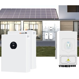Kit fotovoltaico Off Grid 6000-9000W DEYE SE-F5-PRO accumulo 10.24kWh Baita Casa Kit Anti Lockdown Energetico