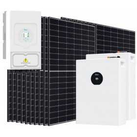 Kit fotovoltaico Off Grid 6000-9000W DEYE SE-F5-PRO accumulo 10.24kWh Baita Casa Kit Anti Lockdown Energetico
