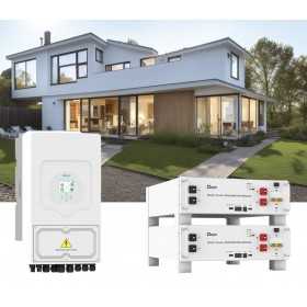 Kit fotovoltaico Off Grid 6000-9000W DEYE PRO accumulo 10.24kWh Baita Casa Kit anti Lockdown Energetico