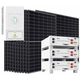 DEYE PRO 6000-9000W Off Grid Photovoltaic Kit with 15.36kWh Storage Home Cabin Energy Lockdown Prevention Kit